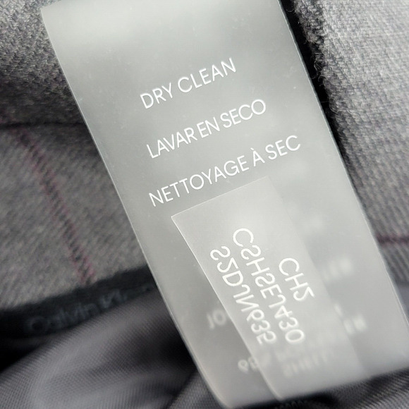 Calvin Klein Blazer Jacket Women's 4 Gray Woven Window Pane One Button NWOT - Picture 11 of 12